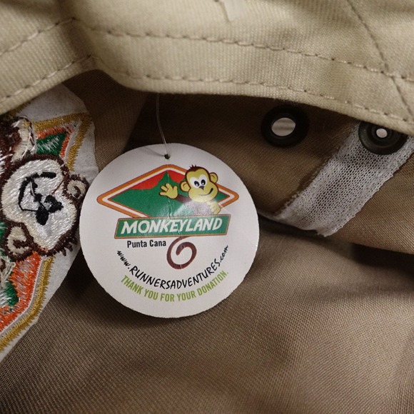 NEW! MONKEYLAND PUNTA CANA TRAVEL TAN TRAPPER HAT CAP SZ M NWT - Picture 8 of 9